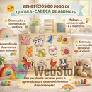 Quebra Encaixe Didático Animais 